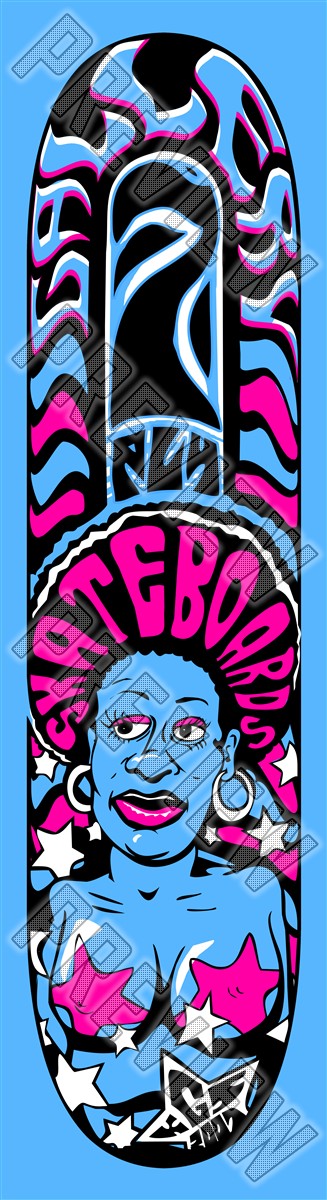 60's rock poster deck II 7-7/8 Skateboard Deck