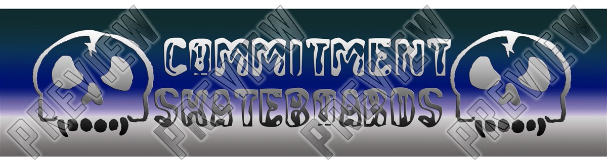 7-1/2 Inch Commitment Deck 7-1/2 Skateboard Deck