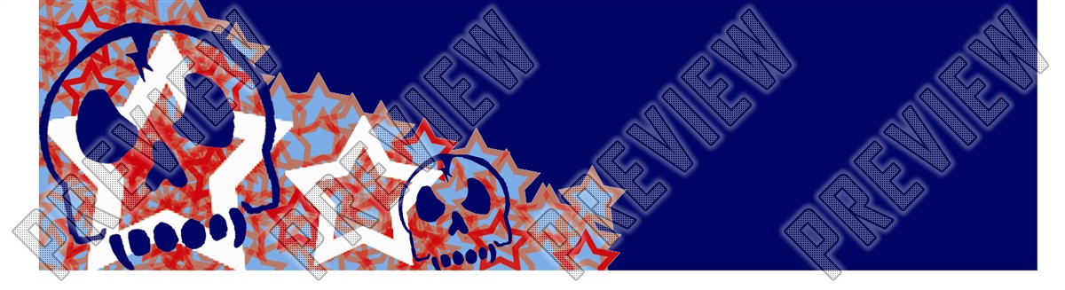 7-1/2 For The Red WHite & Blue Deck 7-1/2 Skateboard Deck