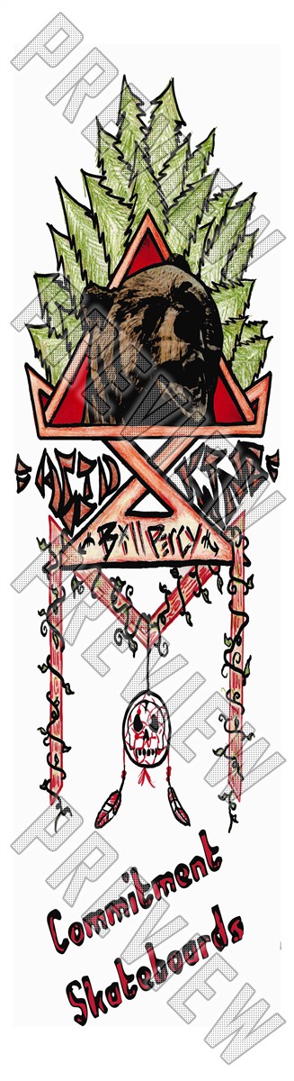 7-1/2 Inch Bill Deck 7-1/2 Skateboard Deck