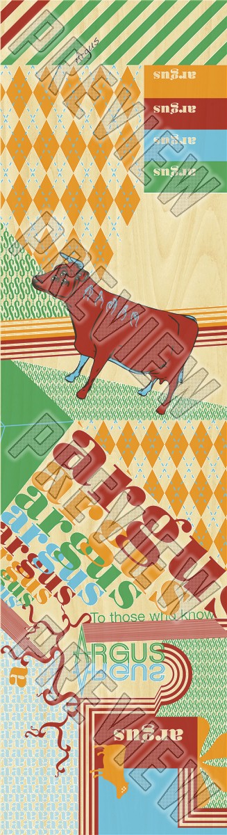 Argus: Bovine 7-1/2 Skateboard Deck