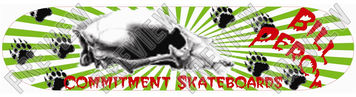 7-1/2 Percy Street Deck 7-1/2 Skateboard Deck