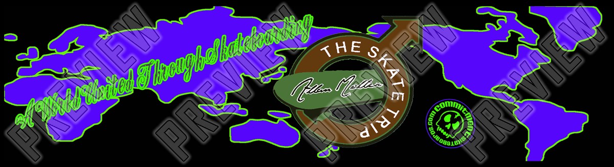 8-1/4 Inch The Skate Trip 8-1/4 Skateboard Deck