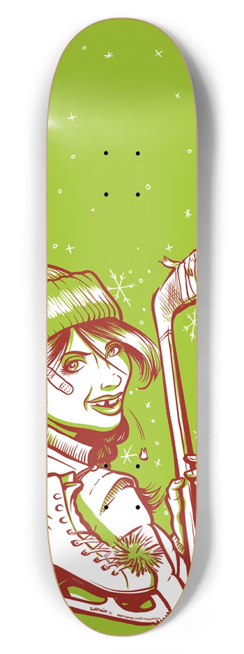 Hockey Time! 7-3/4 Skateboard Deck