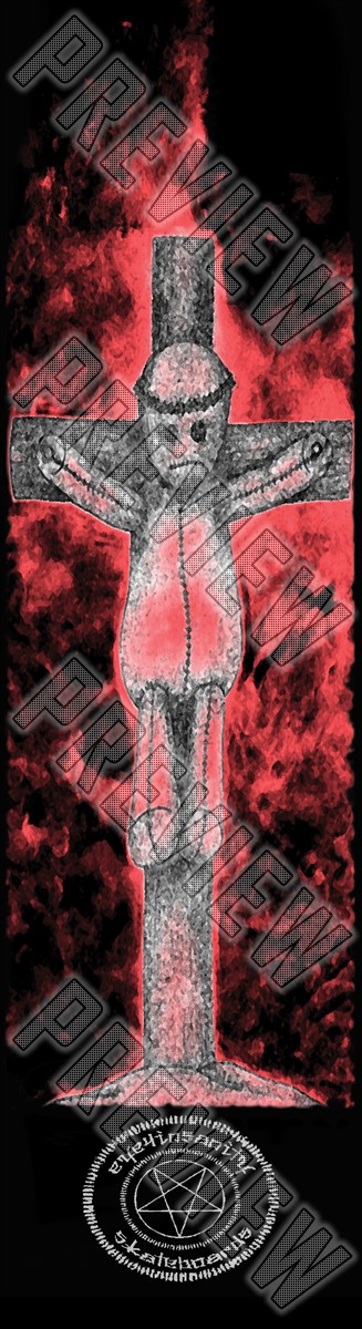 "Voodoo Jesus" 8-1/4 Inch Skateboard 8-1/4 Skateboard Deck