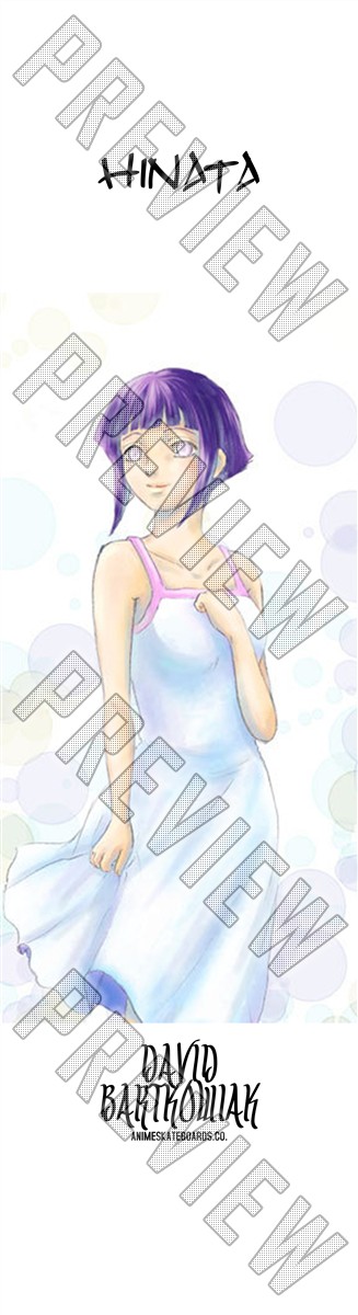 Naruto-Hinata Dress 7-3/4 Skateboard Deck
