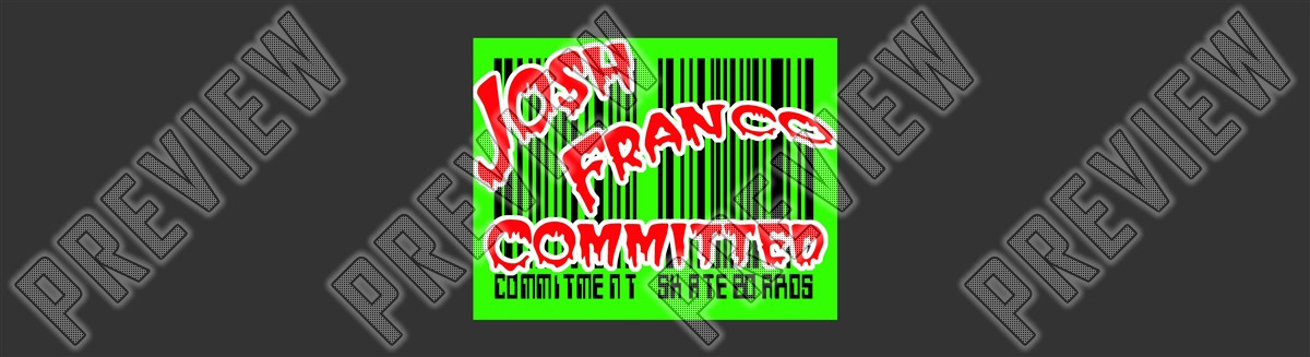 7-1/2 Josh Franco Deck 7-1/2 Skateboard Deck