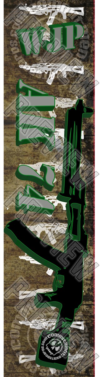 7-5/8 AK's Deck 7-5/8 Skateboard Deck