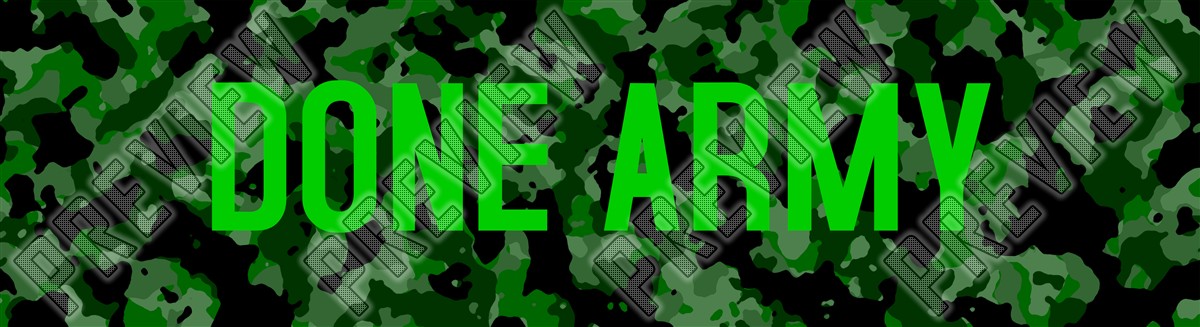 done skateboards army deck 8-1/4 Skateboard Deck