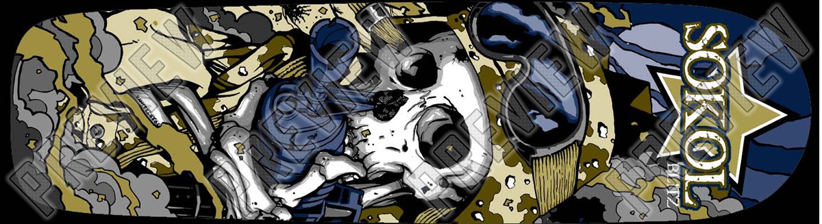 Kyle Sokol Pro Model (Original) 8-1/4 Skateboard Deck