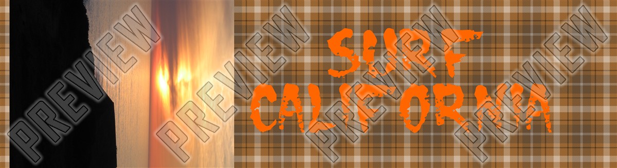 Surf CA.  7-3/4 Skateboard Deck 