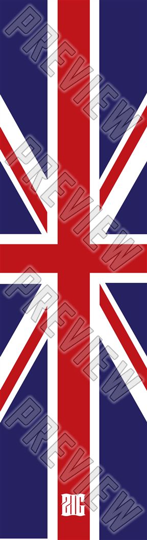 Shag-a-delic Union Jack baby - By Zig 8 Inch Skateboard Deck