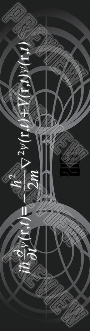 WORMHOLE - Physics equation deck 8 Inch Skateboard Deck