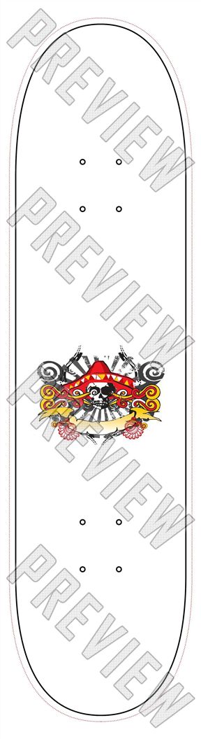 ez mexico 7-1/2 Skateboard Deck
