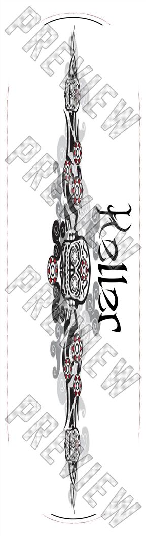 keller tribal 7-1/4 Mini/Kid Skateboard