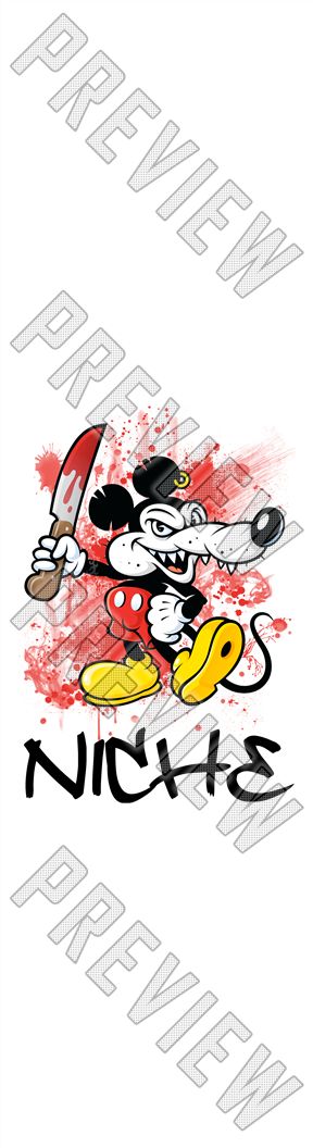 Niche Evil Mickey 8-1/4 Skateboard Deck