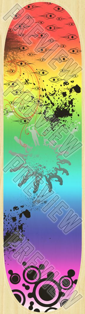 Psycodelic 8 Inch Skateboard Deck