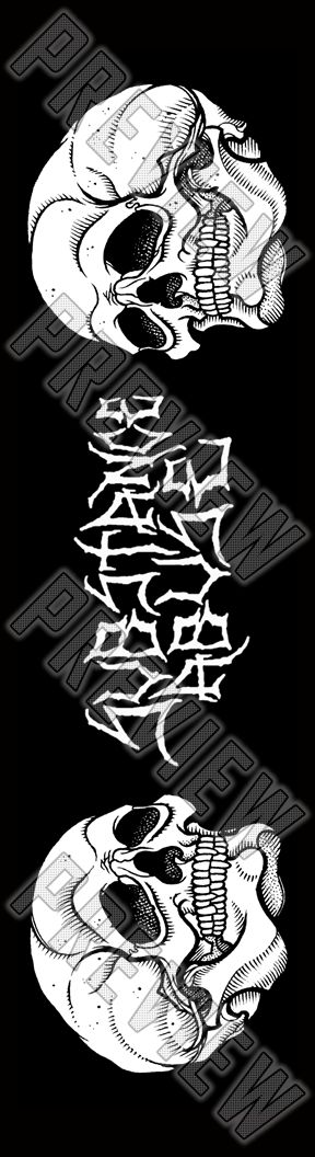 8-1/4 'DBL. SKULL' Deck 8-1/4 Skateboard Deck