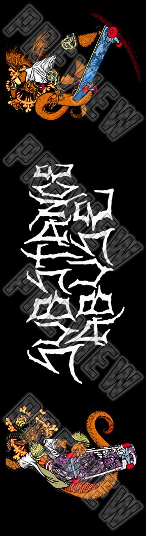 8-1/4 'HALF MAN, HALF PIPE' Deck 8-1/4 Skateboard Deck