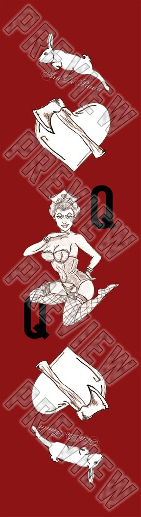 Queen of Hearts 7-7/8 Skateboard Deck 7-7/8 Skateboard Deck