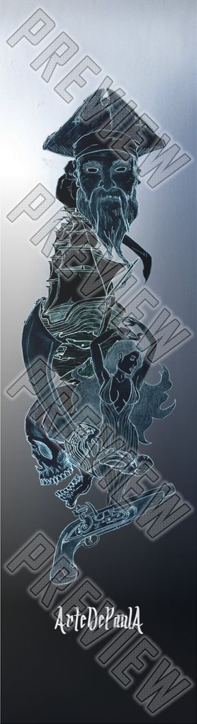 Cursed Pirates Mini/Kid Skateboard Deck 7-1/4 Mini/Kid Skateboard