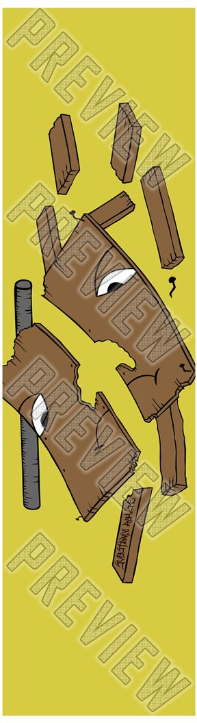 8 Inch 'Broken Ramp' Deck 8 Inch Skateboard Deck