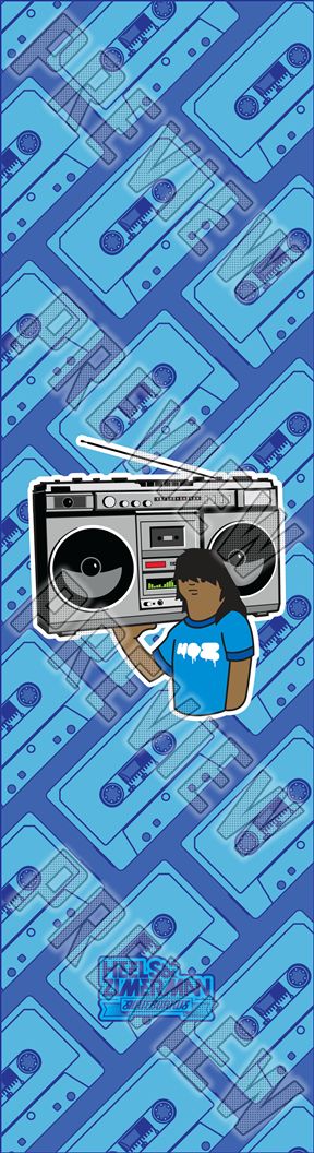 GHETTO GRAND MASTER FLASH 8 Inch Skateboard Deck