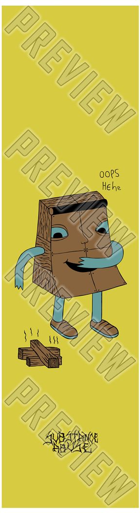 8 Inch 'Droppin' Logs' Deck 8 Inch Skateboard Deck