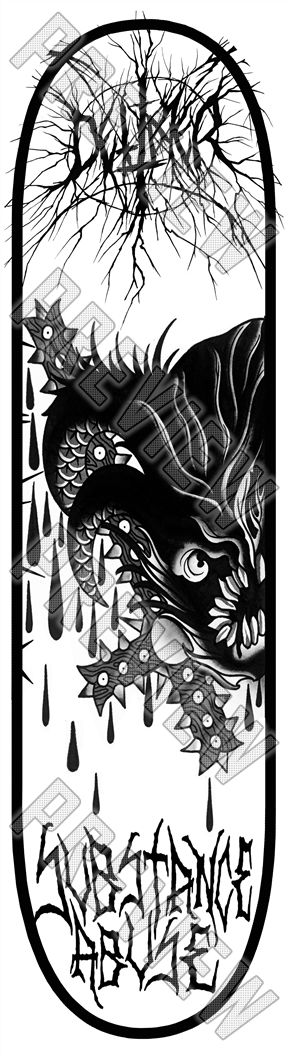 8-1/4 'Dettmer'  Deck 8-1/4 Skateboard Deck