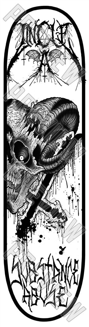 8-1/4 'Uncle A.' Deck 8-1/4 Skateboard Deck