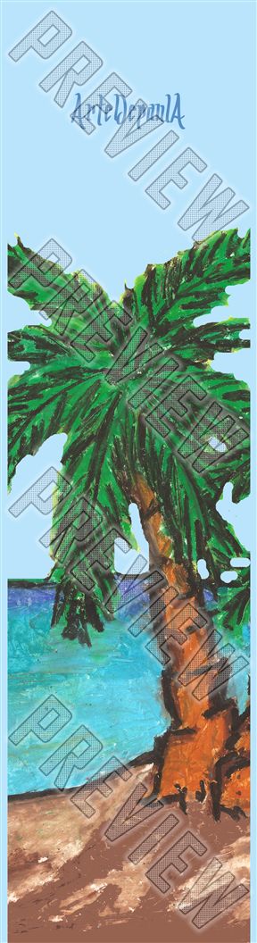 Palm Tree Skateboard Deck 7-7/8 Skateboard Deck