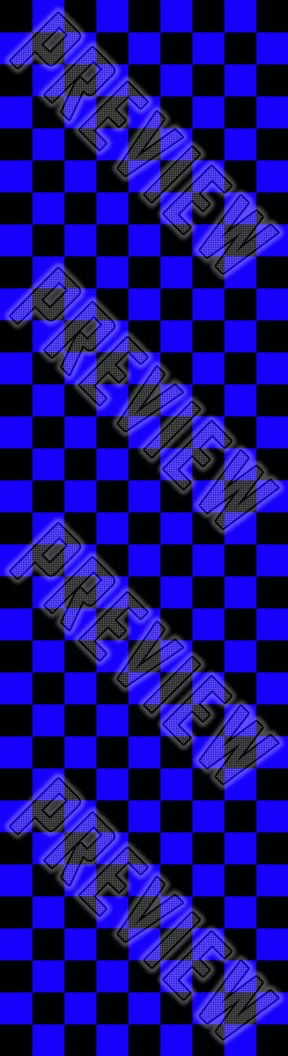 checkered blue 7-5/8 Skateboard Deck