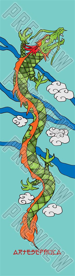 Dragon 8-1/4 Inch Skateboard 8-1/4 Skateboard Deck