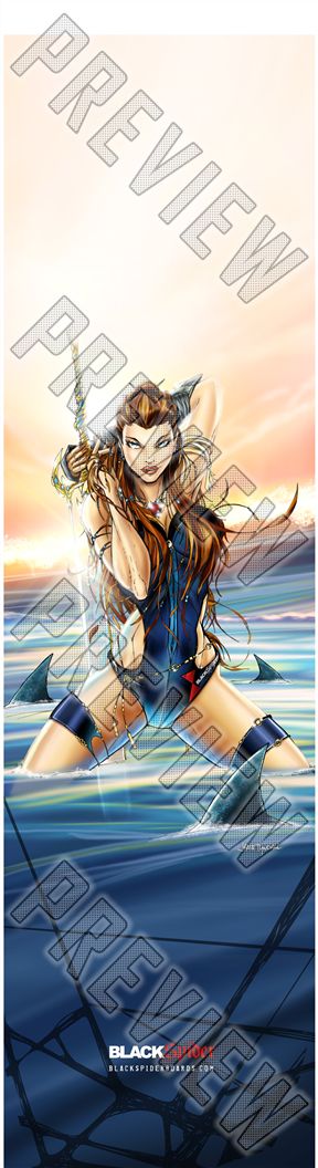 Hot Warrior Girl 7-1/2 Skateboard Deck