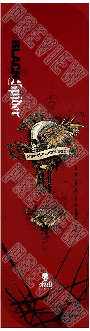 Skull Rider 8 Inch Skateboard Deck