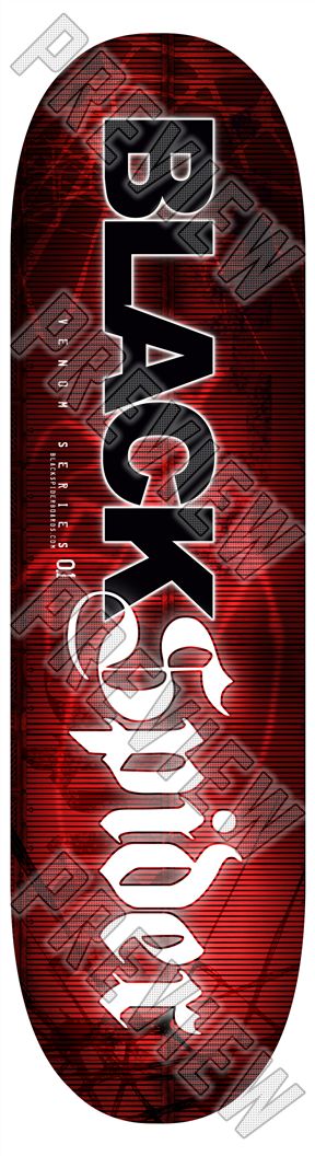 Black Spider 7-1/2 Skateboard Deck