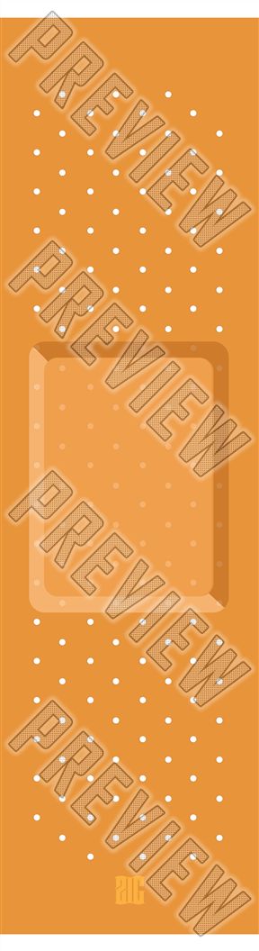 Zigs Band-Aid 7-1/2 Inch Street Deck 7-1/2 Skateboard Deck