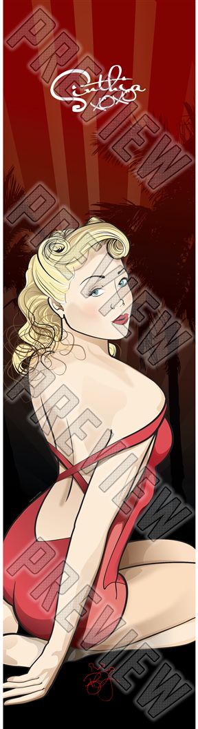 001388_Sinthia Pin-up Deck 7-3/4 Skateboard Deck 
