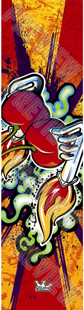 001389_SIN Wild Cherries Deck 7-3/4 Skateboard Deck 