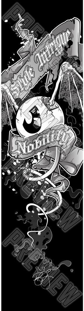 001387_SIN-Style Intrigue Nobility 7-3/4 Skateboard Deck 
