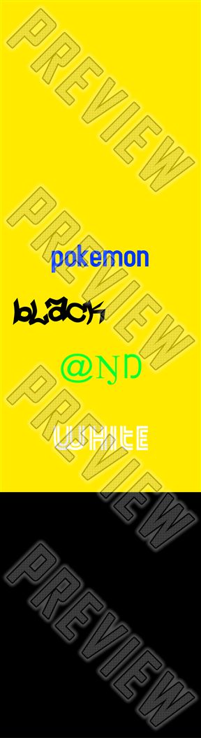 pokemon black and white 8 Inch Skateboard Deck