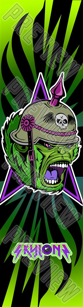 TheSlugmuky Green 7-3/4 Skateboard Deck