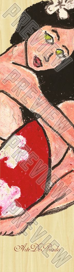 Kapua Hula Girl Pin-up Old School Shape