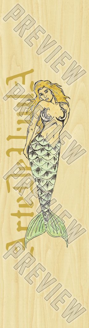 Branded Mermaid Longboard Shape