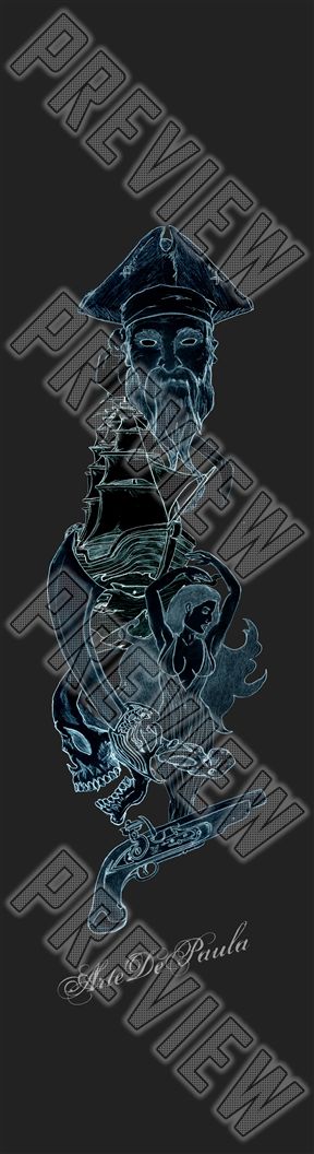 Ghosts of Pirate Lore 9 x 33 Inch Griptape