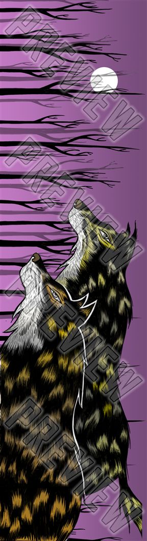 The Hunt (purple) 8 Inch Skateboard Deck