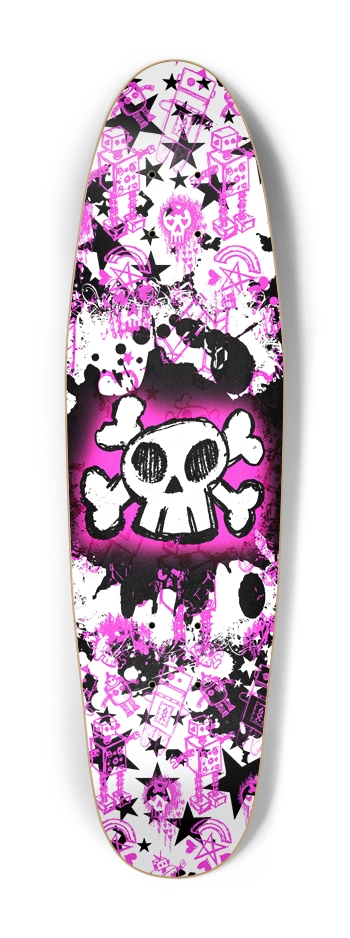 Cartoon Skull Cruiser Shape Cruiser Shape