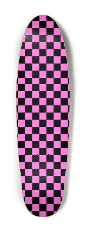 Pink Checker Cruiser Shape Cruiser Shape