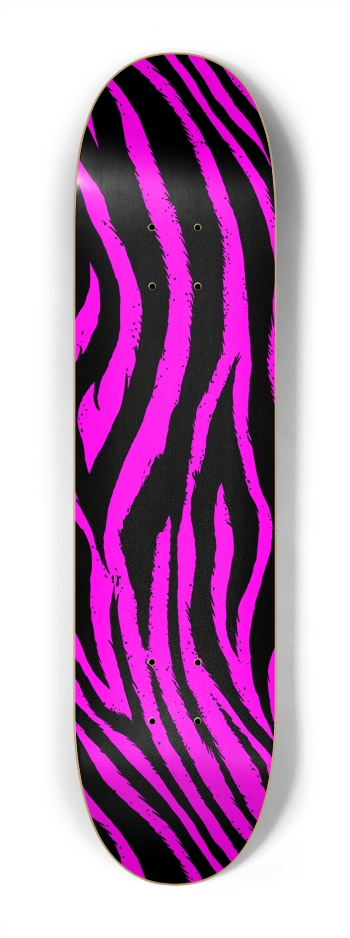 Pink Zebra 7-1/4 Mini/Kid Skateboard