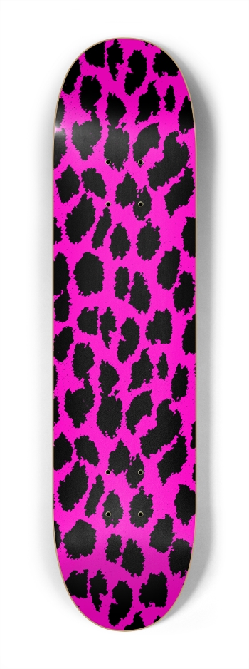 Pink Leopard 7-1/4 Mini/Kid Skateboard